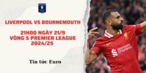 Soi kèo dự đoán trận Liverpool vs Bournemouth, 21h00 ngày 21/9 | vòng 5 Premier League 2024/25